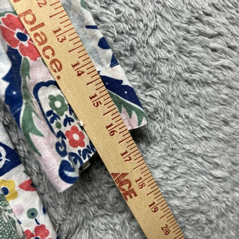 Boden Dress Womens Petite 8P Floral Paisley Jessa Linen Tunic 3/4 Sleeve V Neck - Picture 10 of 12